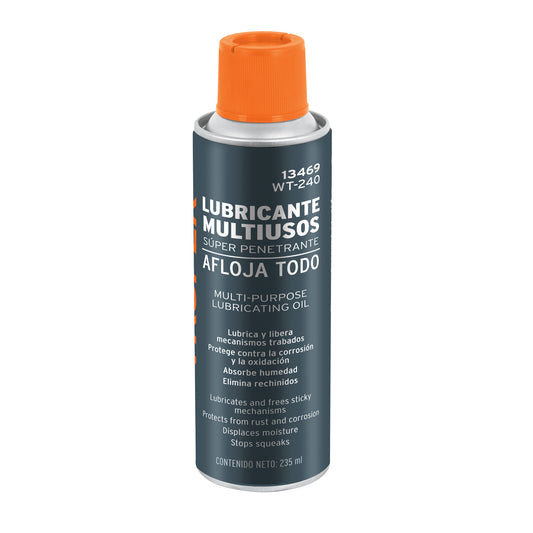 Lubricante multiusos en aerosol, 235ml (8oz), TRUPER Caja con 12, 13469