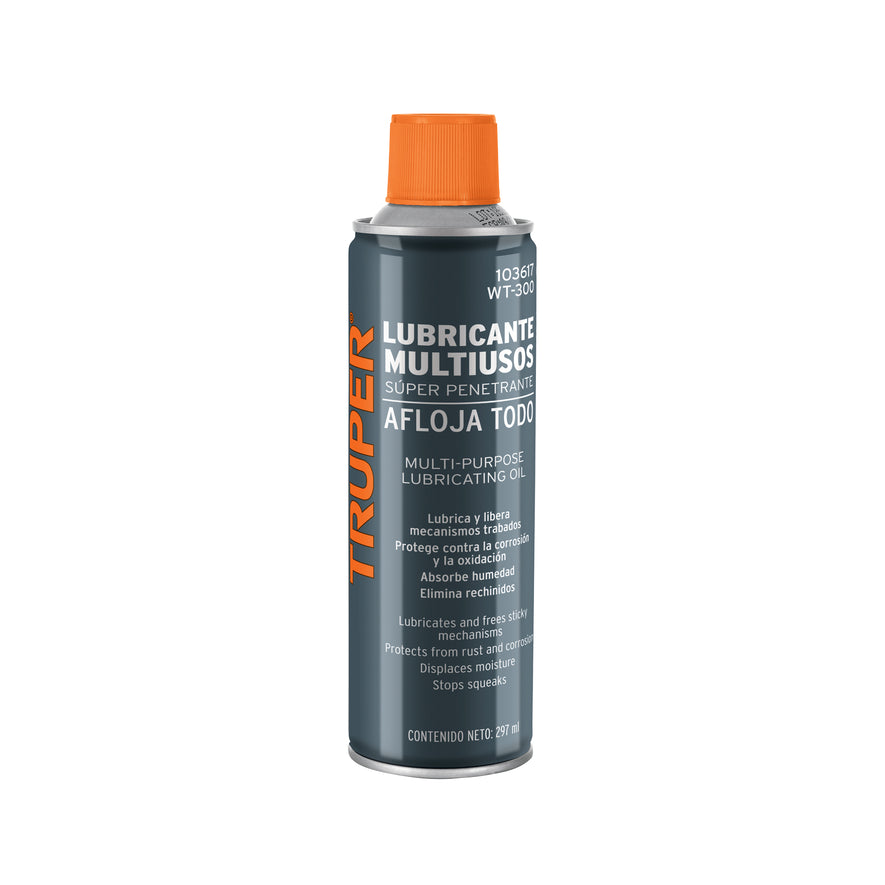 Aceite multiusos en aerosol, 297ml (10oz), Truper Caja con 12, 103617