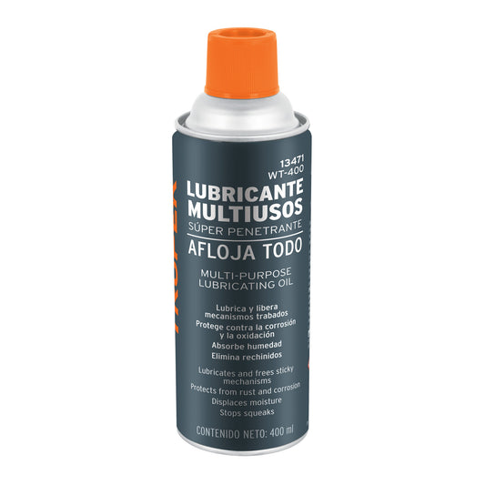 Lubricante multiusos en aerosol, 400ml (14oz), TRUPER Caja con 12, 13471