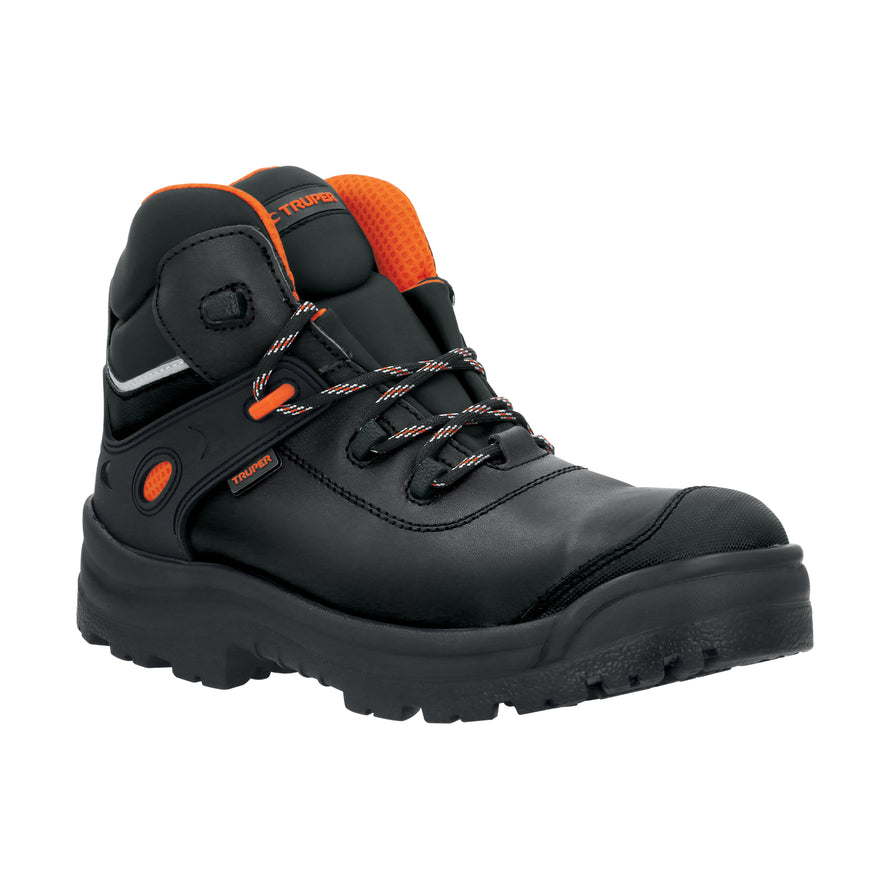 Bota de seguridad negra, #28 dieléctrica antifatiga, Truper, 15495