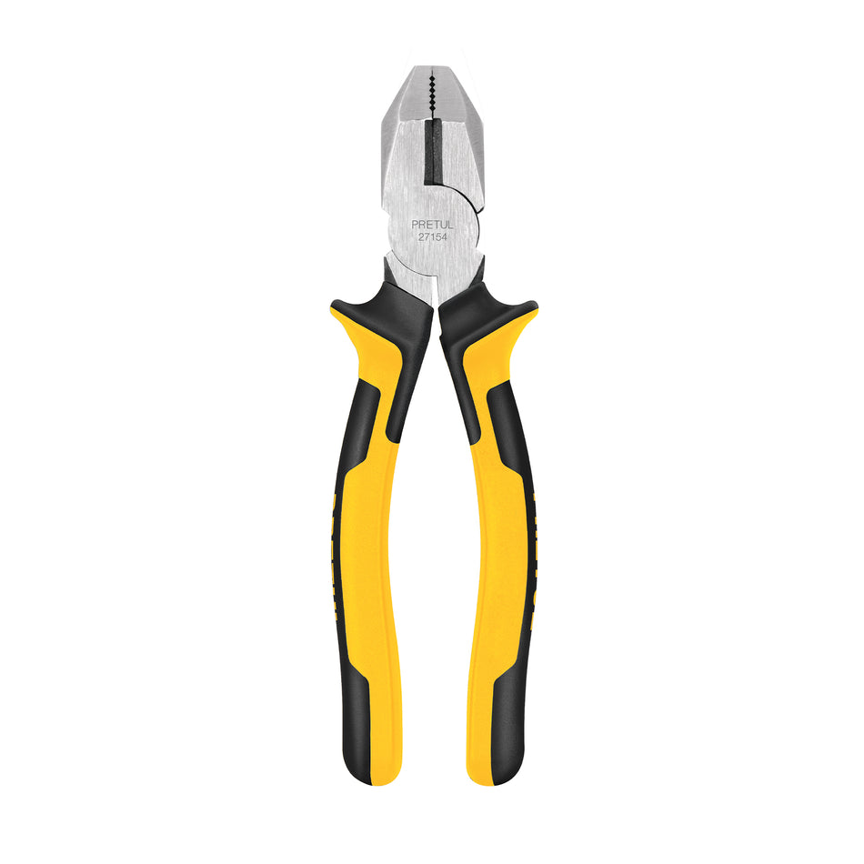 Pinza p/electricista 8' uso rudo, Comfort Grip, Pretul Caja con 6, 27154