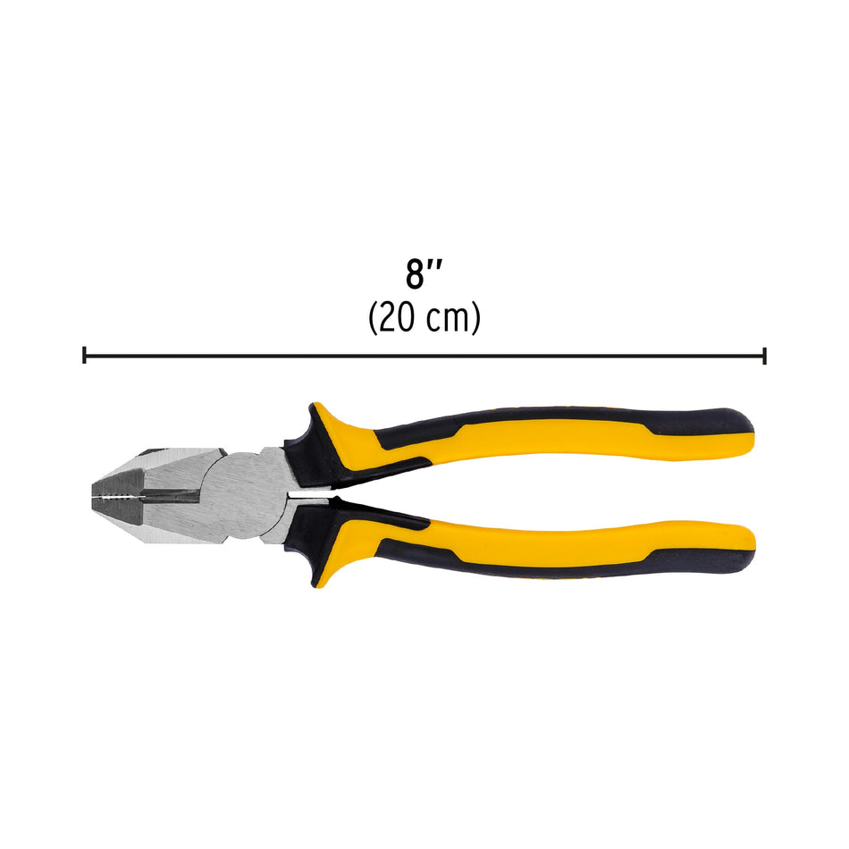 Pinza p/electricista 8' uso rudo, Comfort Grip, Pretul Caja con 6, 27154