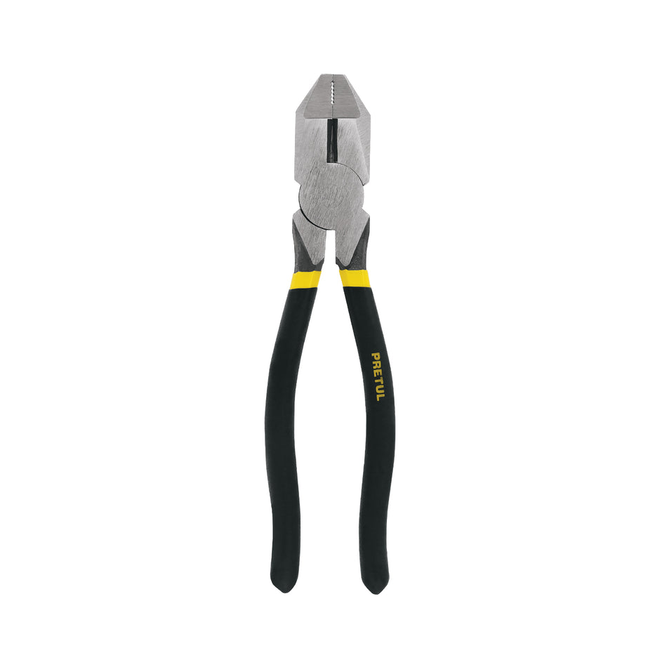 Pinza para electricista 9' uso rudo, mango de PVC, Pretul Caja con 6, 22612