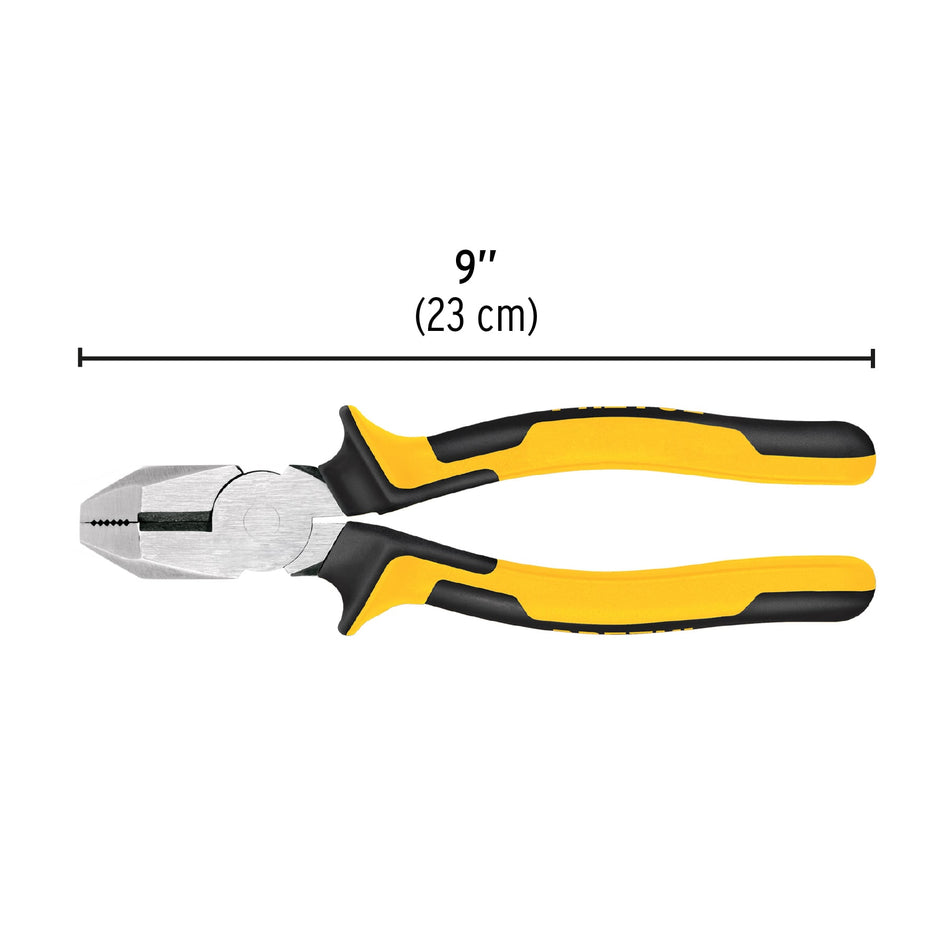 Pinza p/electricista 9' uso rudo, Comfort Grip, Pretul Caja con 6, 27155