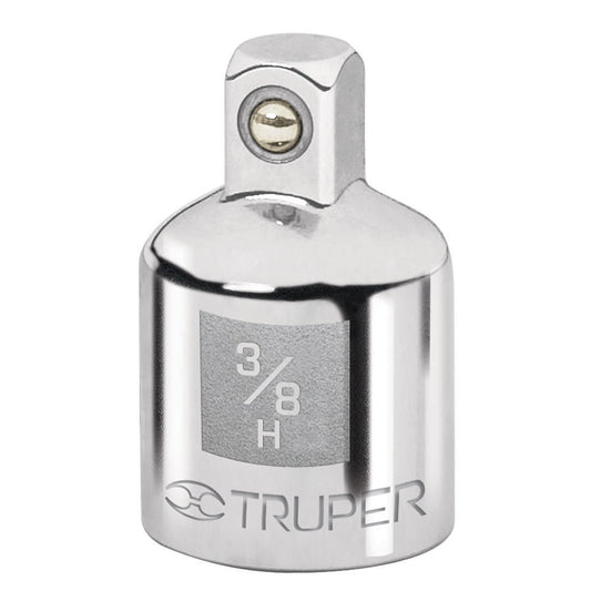 Adaptador para matraca de cuadro 3/8' a cuadro 1/4', Truper Caja con 6, 13423
