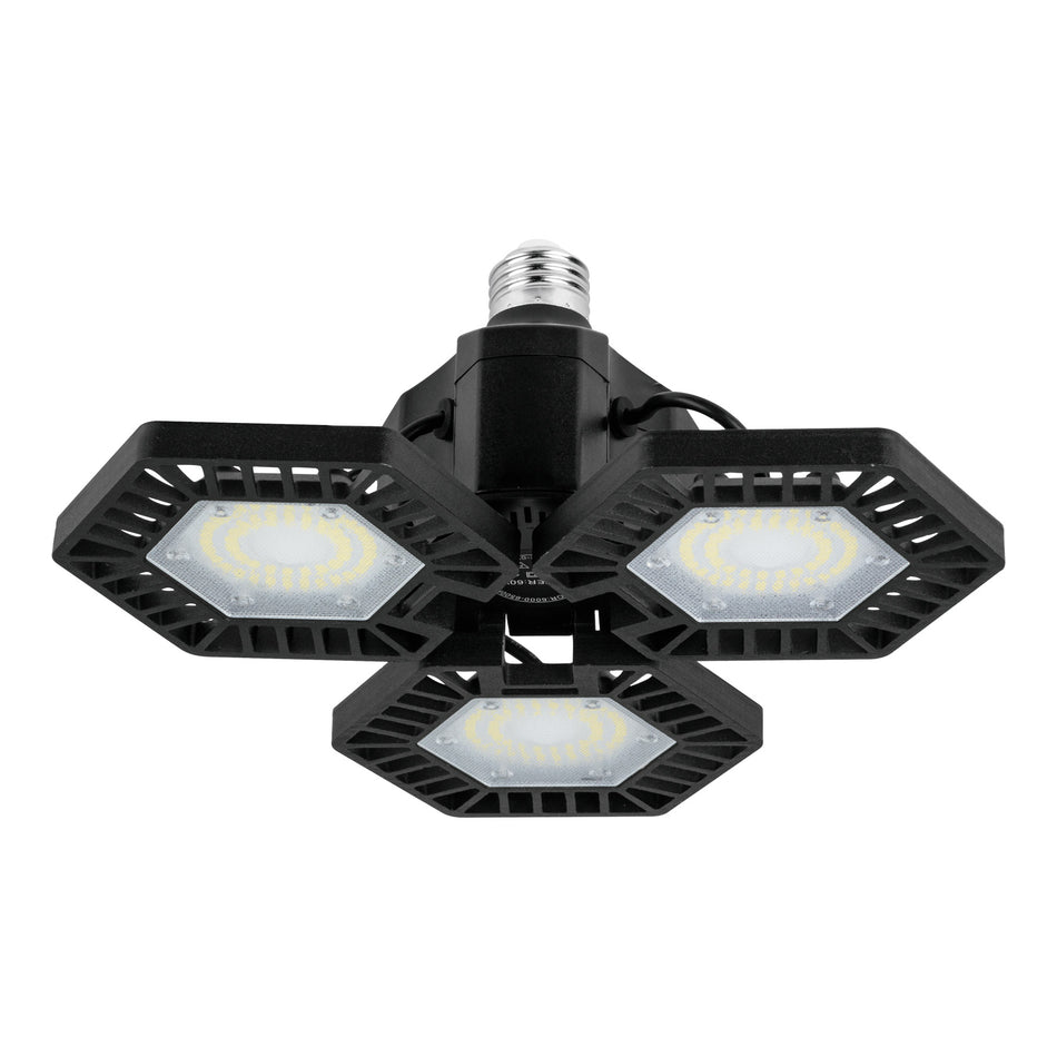 Luminario de LED 65 W, aluminio con 3 paneles abatibles Caja con 2, 46587