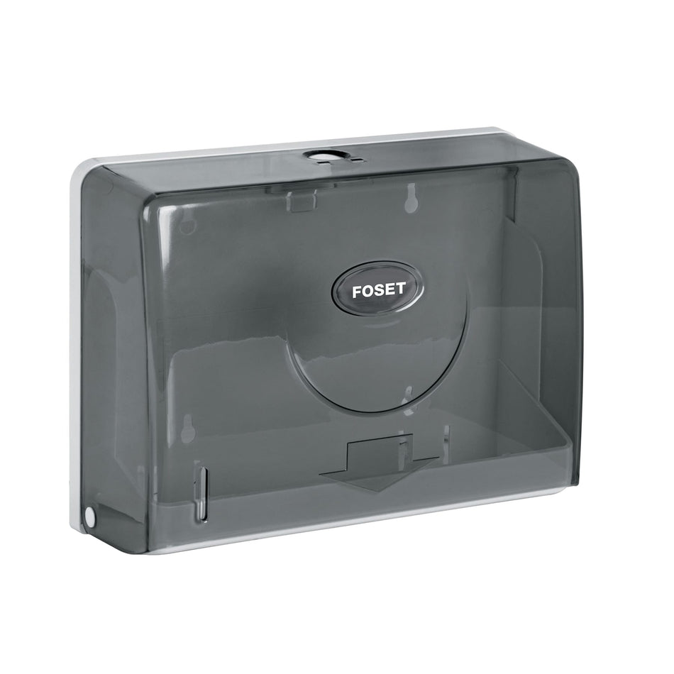 Dispensador junior p/toallas de papel, humo, Basic, 45741