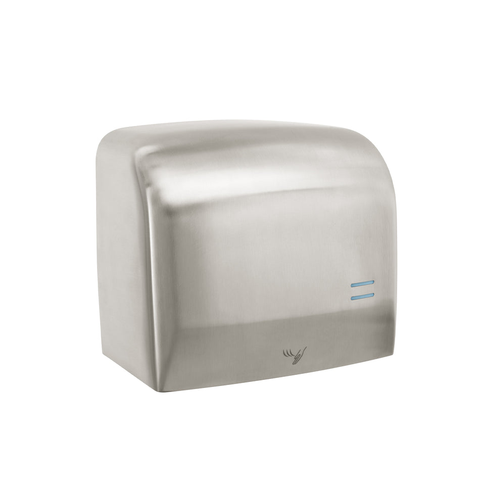 Secador de manos con sensor óptico, acero inoxidable, FOSET, 49783