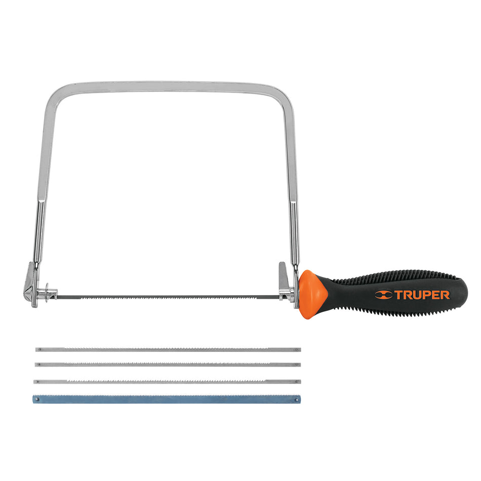 Arco calador con 5 seguetas de 6-1/2', Truper Caja con 6, 10221