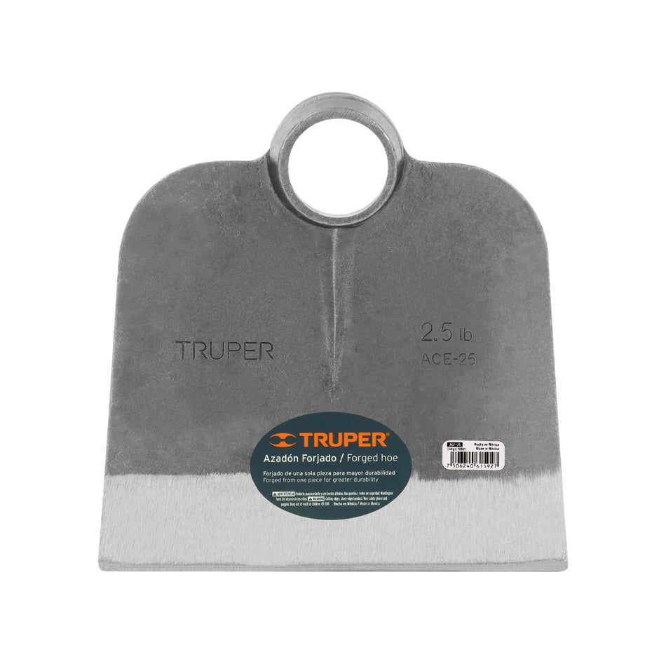 Azadón Centroamericano 2.5 lb sin mango, TRUPER Caja con 6, 10361