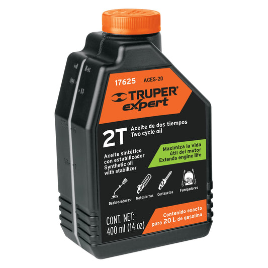 Aceite sintético para motor de 2 tiempos, 400 ml Caja con 6, 17625