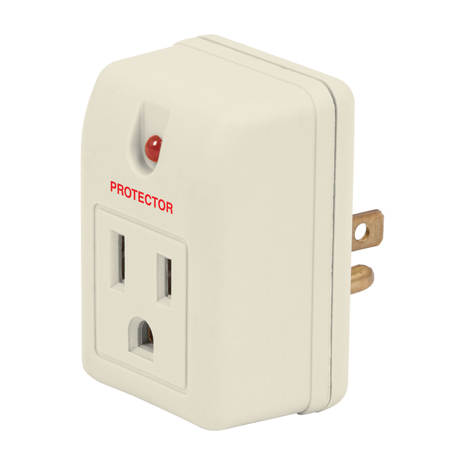 Adaptador con supresor de picos 270 joules, Volteck Caja con 6, 46250