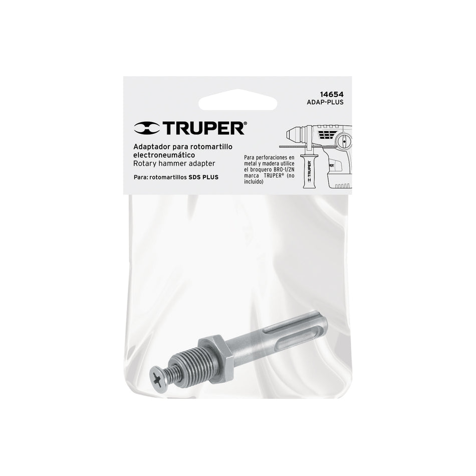 Adaptador para rotomartillos, SDS PLUS, Truper Caja con 6, 14654