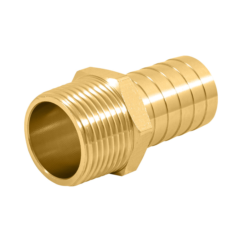 Adaptador macho de latón 3/4' para poliducto, Foset Caja con 6, 49306