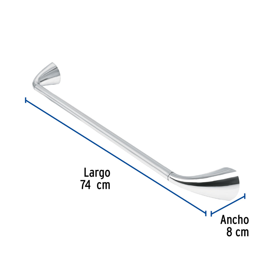 Toallero con barra de acero inoxidable, Foset Aero Caja con 4, 49638