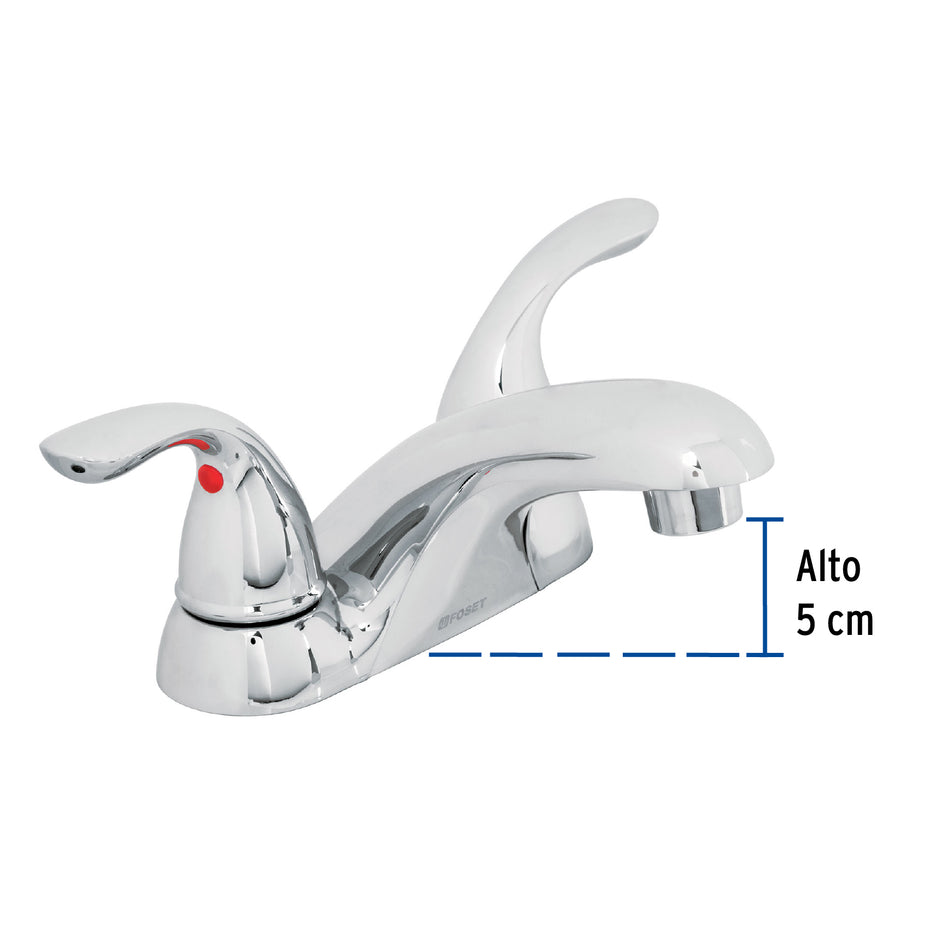 Mezcladora 4' nariz larga para lavabo, Foset Aero, 49763