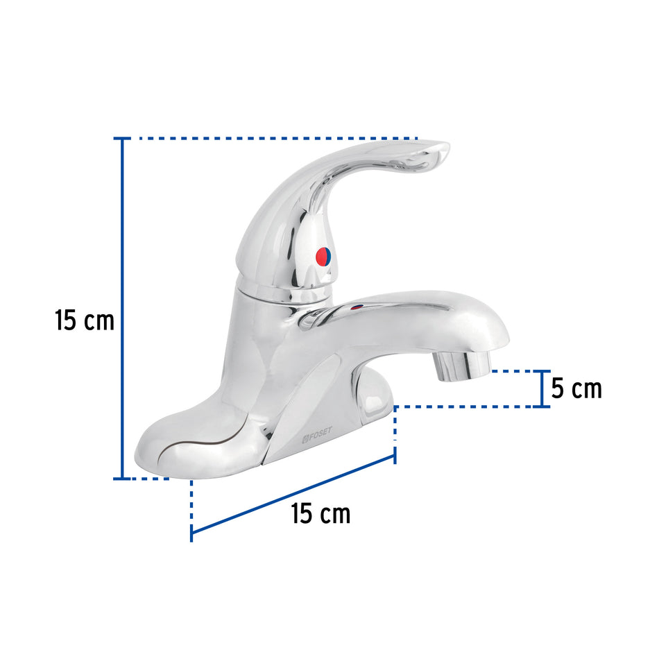 Monomando 4' para lavabo, Foset Aero, 49765