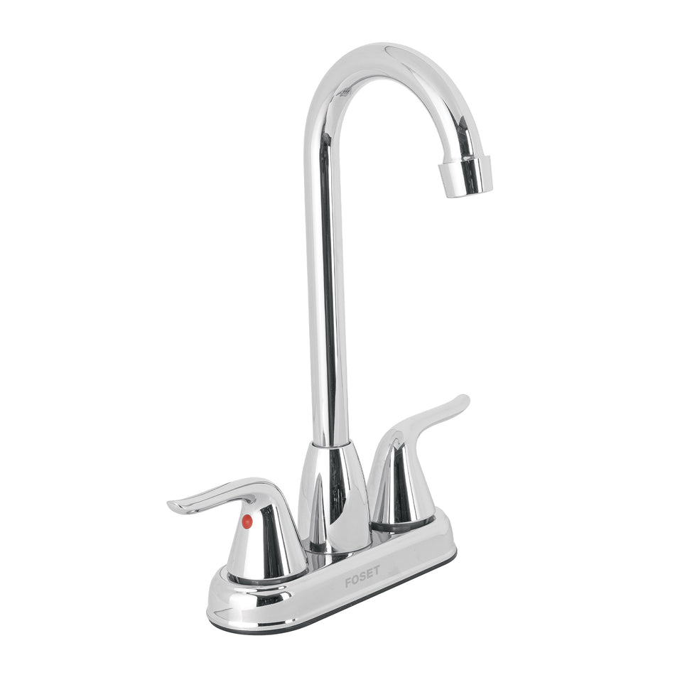 Mezcladora lavabo 4' cromo, tipo bar, palanca, FOSET AERO, 44898