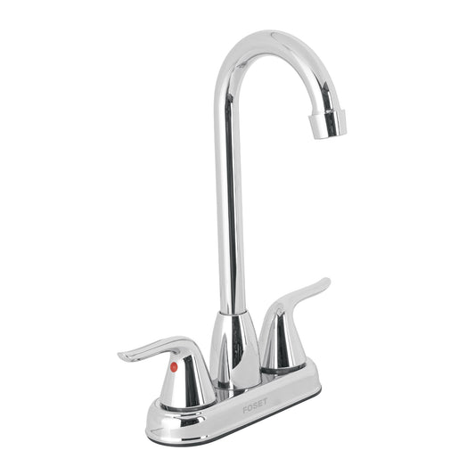 Mezcladora lavabo 4' cromo, tipo bar, palanca, FOSET AERO, 44898