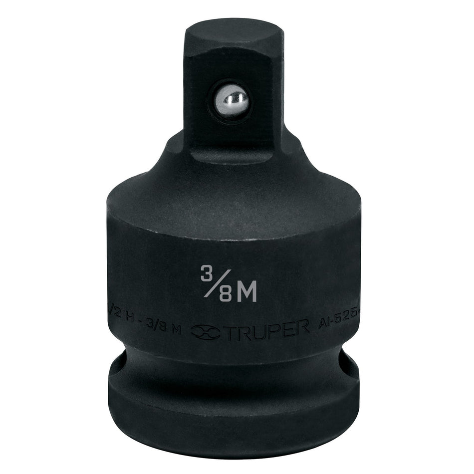 Adaptador de impacto 1/2' (H) x 3/8' (M), Truper Caja con 6, 100906