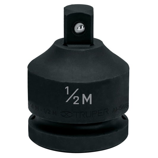 Adaptador de Impacto 3/4' (H) x 1/2' (M), Truper Caja con 6, 100949
