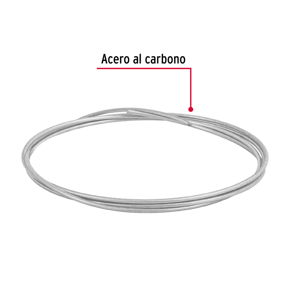 Rollo de 30 g de alambre galvanizado calibre 14.5, en bolsa Caja con 20, 45121