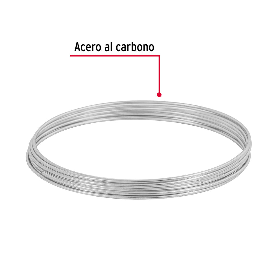 Rollo de 30 g de alambre galvanizado calibre 16, en bolsa Caja con 20, 45117