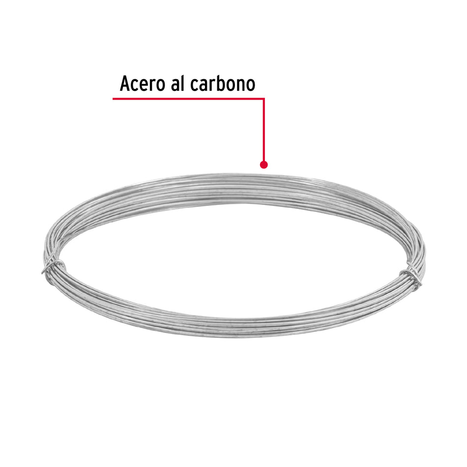 Rollo de 30 g de alambre galvanizado calibre 20, en bolsa Caja con 20, 45115
