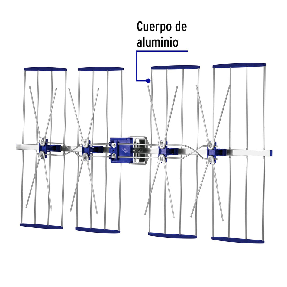 Antena aérea para TV HD, 32 elementos, Volteck, 48169
