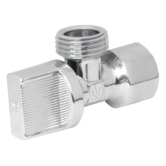 Llave angular de 1/2', 1/4 de vuelta, blíster, FOSET Caja con 6, 46299