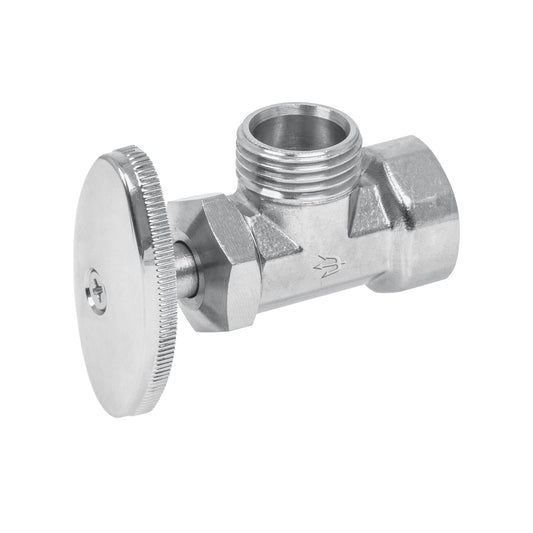 Llave angular de 1/2', de compresión, FOSET Caja con 12, 49112