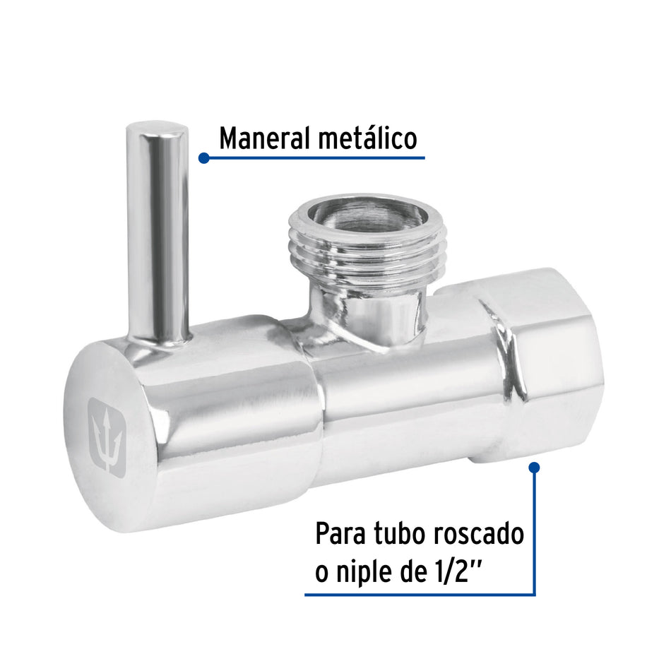 Llave angular, 1/4 vuelta, sin contratuerca, maneral palanca Caja con 4, 49114