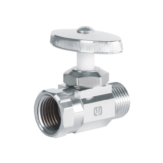Llave angular de 1/2' recta de compresión, FOSET Caja con 6, 48029