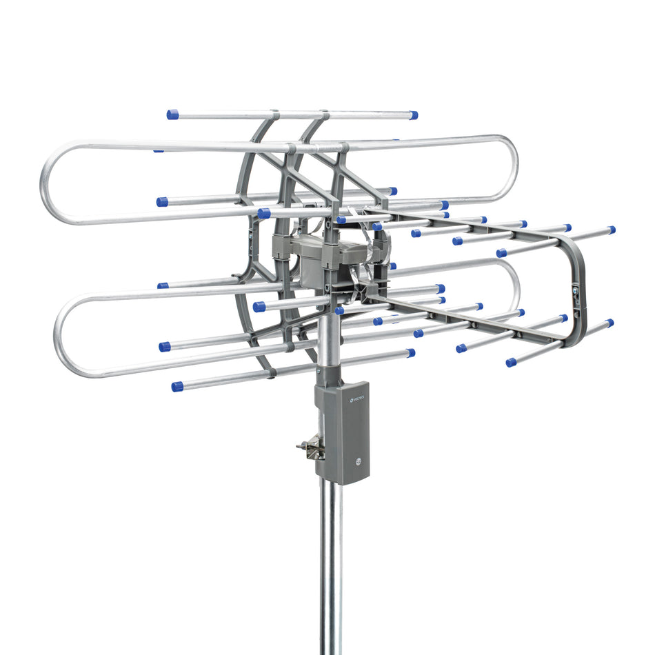 Antena aérea para TV HD, giratoria 360° con control, Volteck Caja con 2, 48115