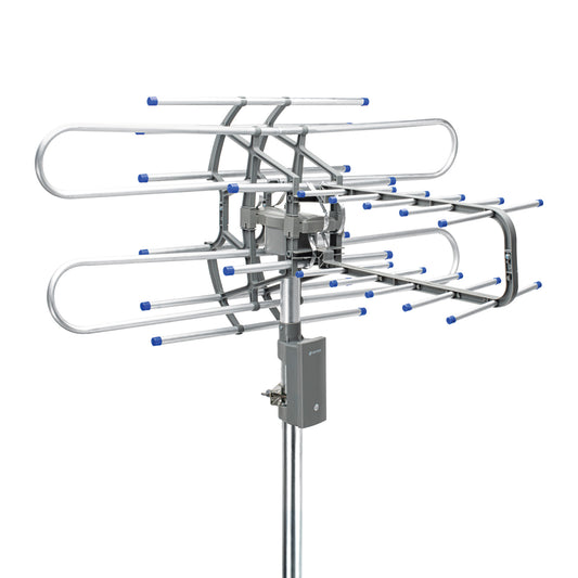 Antena aérea para TV HD, giratoria 360° con control, Volteck Caja con 2, 48115