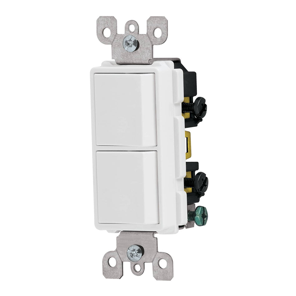 Interruptor dúplex, línea Classic, Volteck Caja con 5, 46006