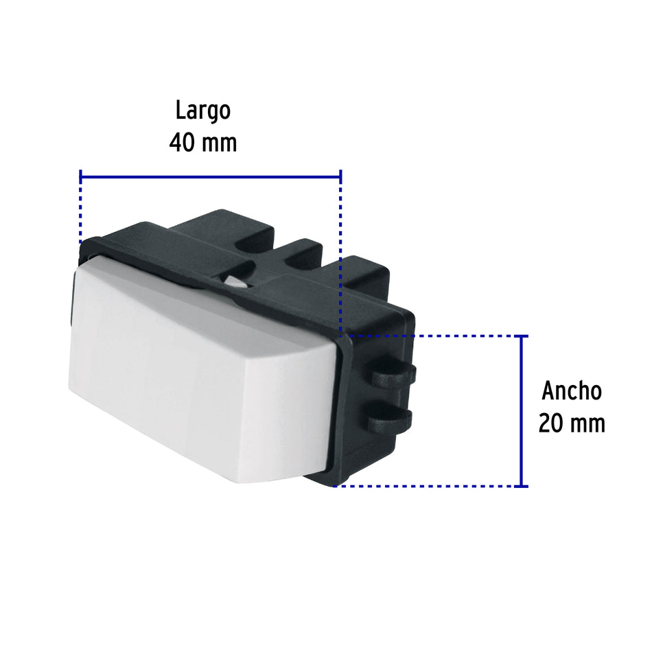 Interruptor de 3 vías, Volteck Basic Caja con 12, 27109