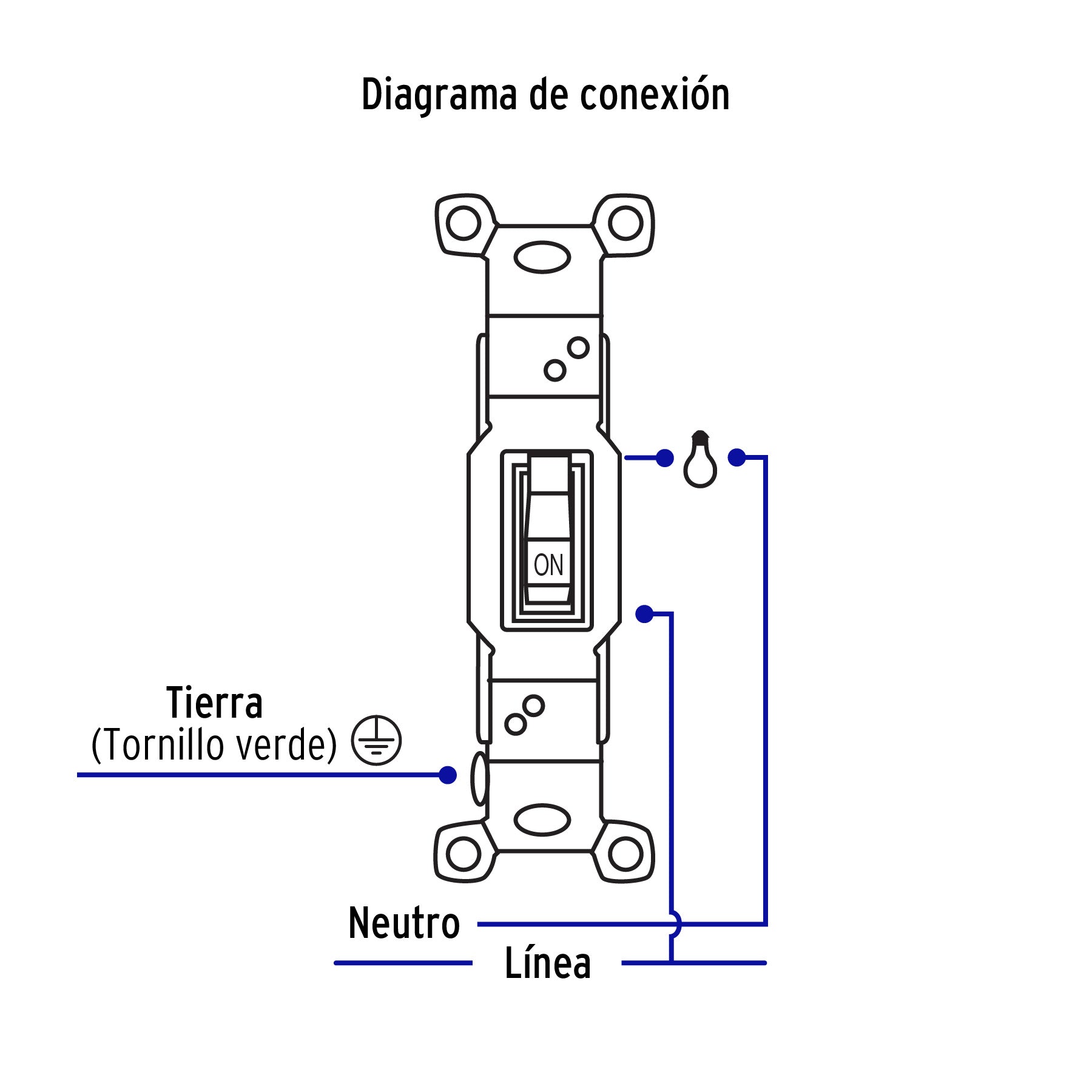 Interruptor vertical de palanca, Standard, marfil, Volteck, 46000