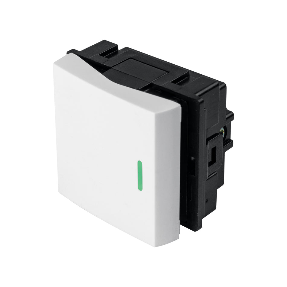 Interruptor de 3 vías de 1.5 módulos, línea Toledo, Basic Caja con 10, 29045