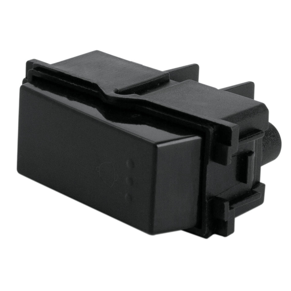 Interruptor para timbre, línea Italiana, color negro Caja con 12, 47609