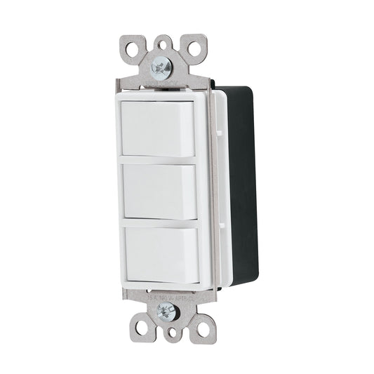 Interruptor triple, línea Classic, Volteck Caja con 5, 46007