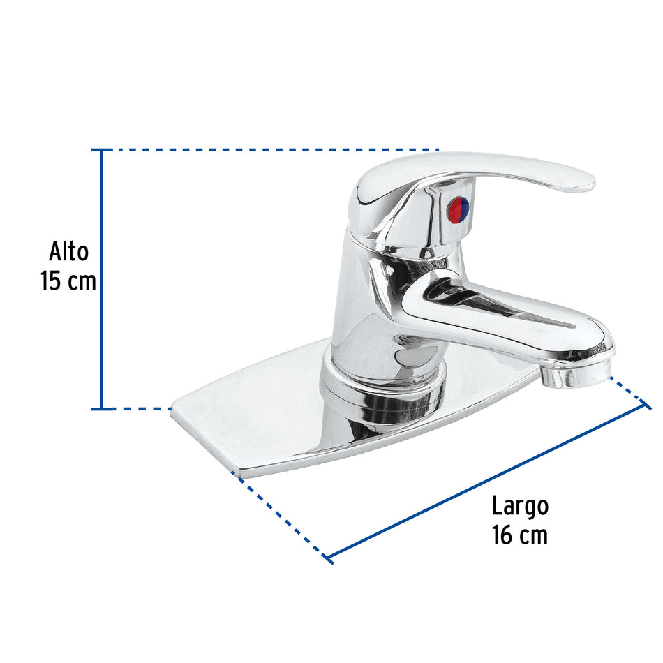 Monomando lavabo cromo, AQUA, 49408