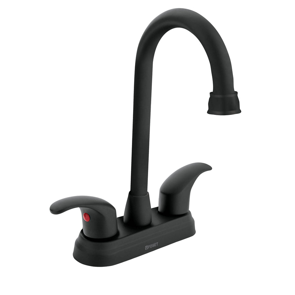 Mezcladora lavabo 4' negro, tipo bar, palanca, AQUA, 45623