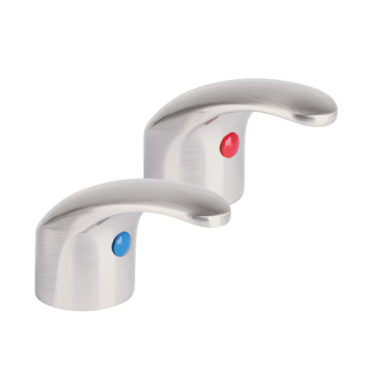 Juego de manerales tipo palanca p/lav-fregadero, satín,Aqua, 45715