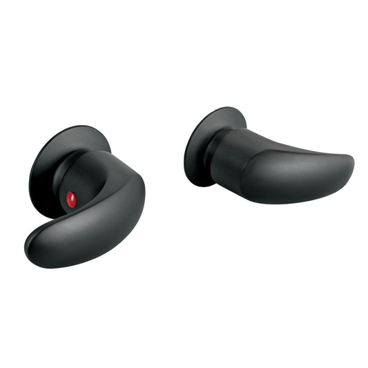 Juego de manerales de palanca para regadera, negro mate,Aqua, 49629