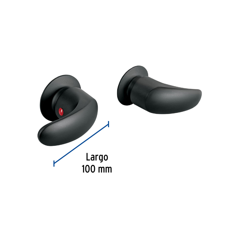 Juego de manerales de palanca para regadera, negro mate,Aqua, 49629