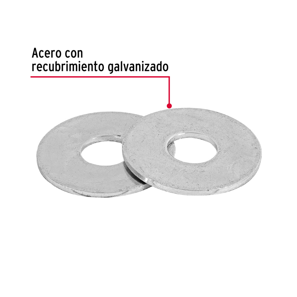 Blíster con 25 arandelas planas de 5/16', Fiero Caja con 12, 40752