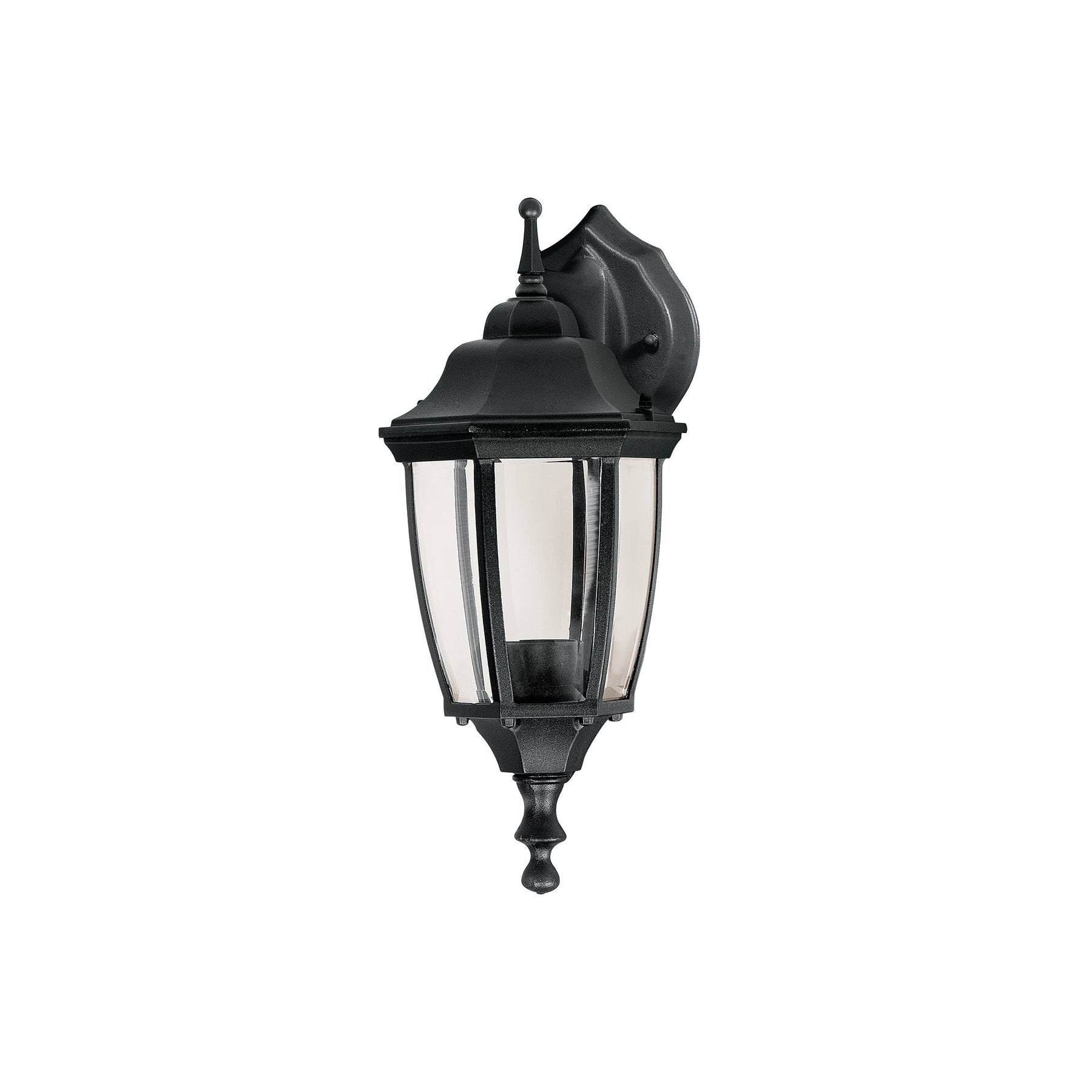 Arbotante tipo farol tradicional suspendido p/exterior negro, 47291