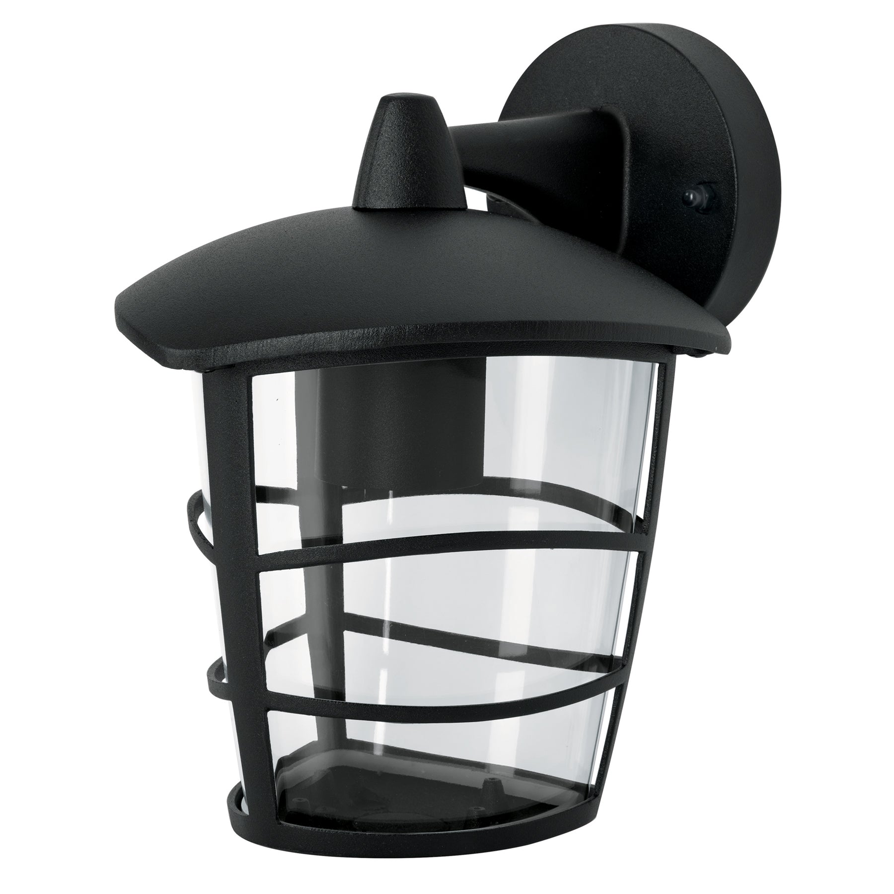 Arbotante tipo farol moderno suspendido p/exteriores, negro, 45093