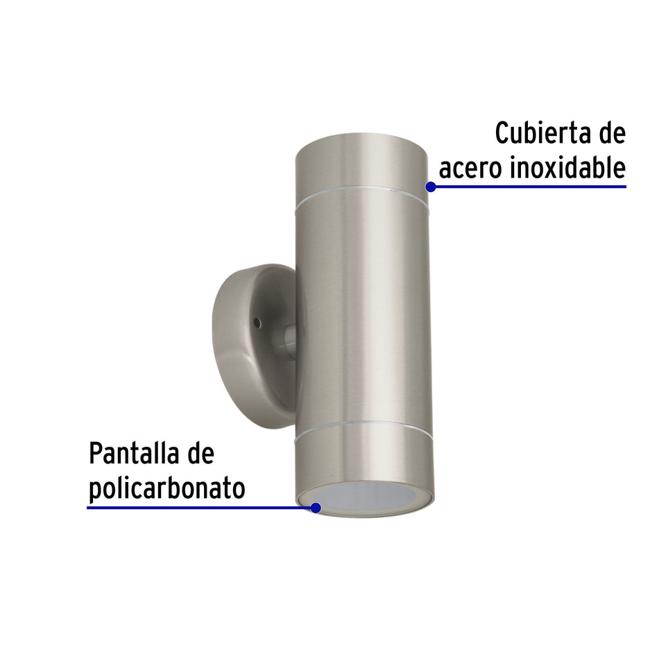 Arbotante de acento 2 spots satín, lámparas no incluidas, 47391